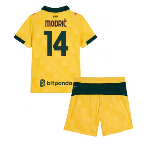 AC Milan Luka Modric #14 Replika Tredje Tröja Barn 2025-26 Kortärmad (+ Korta byxor)